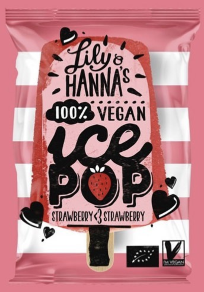 Lily & Hanna's Strawberry ice pop bio 50ml